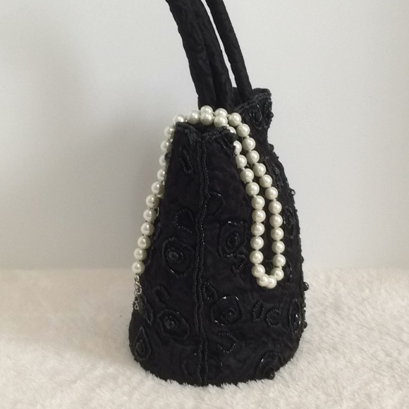 Longboom Black Beaded Handbag - Picture 5 of 10